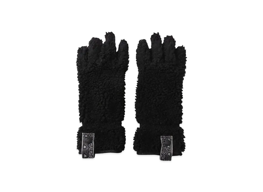 GRAMICCI x and wander JQ Tape Fleece Glove "Black"