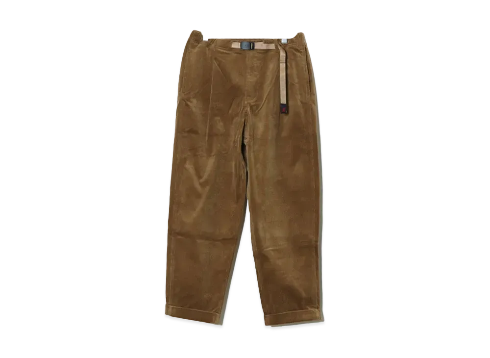 GRAMICCI Stretch Corduroy Tuck Tapared Pant "Mocha Beige"
