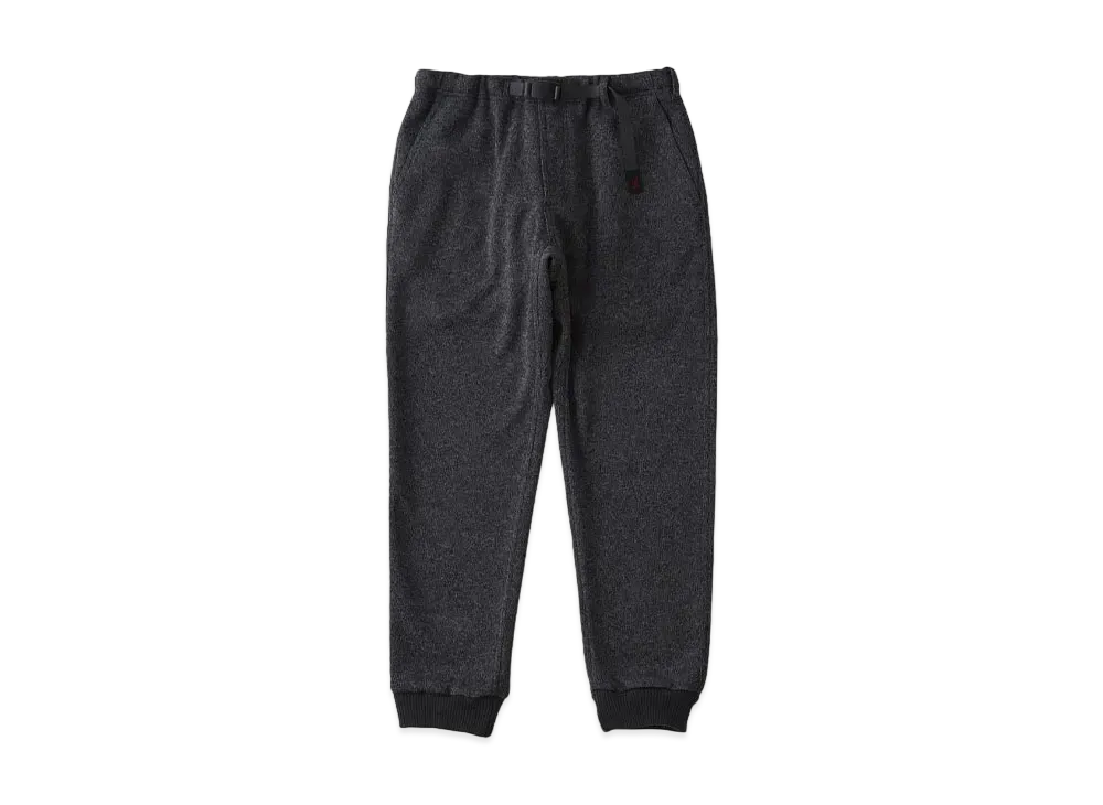 GRAMICCI Bonding Knit Fleece Narrow Rib Pant "Heather Charcoal"