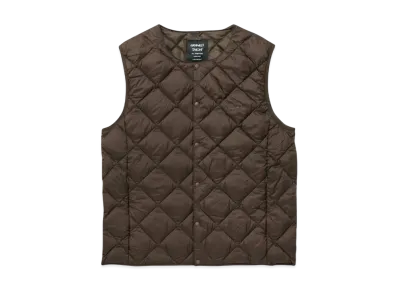 GRAMICCI x TAION Inner Down Vest "Dark Brown"