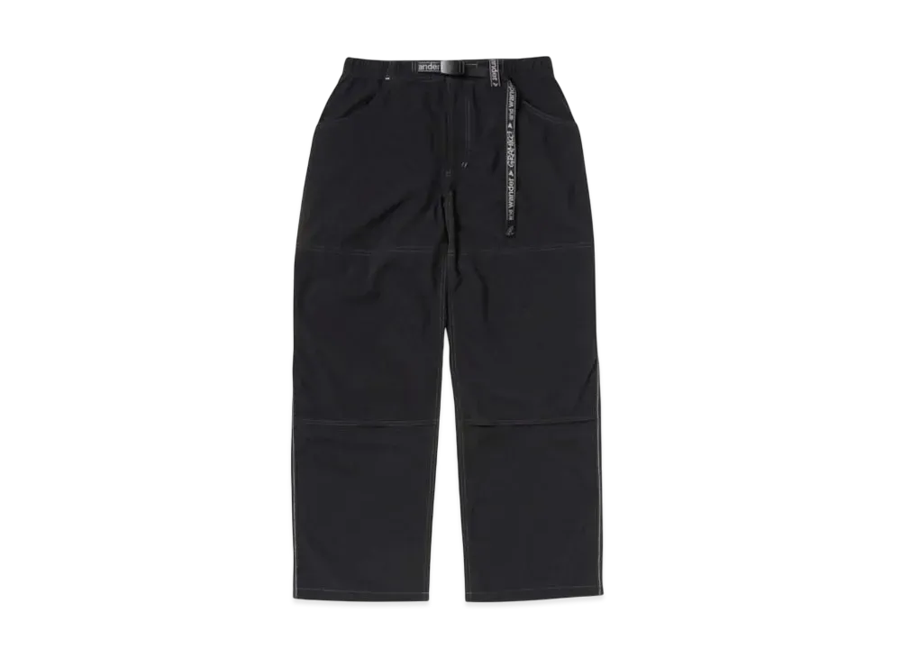 GRAMICCI x and wander Nylon Double Knee Pant "Black"