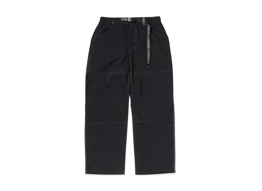 GRAMICCI x and wander Nylon Double Knee Pant "Black"