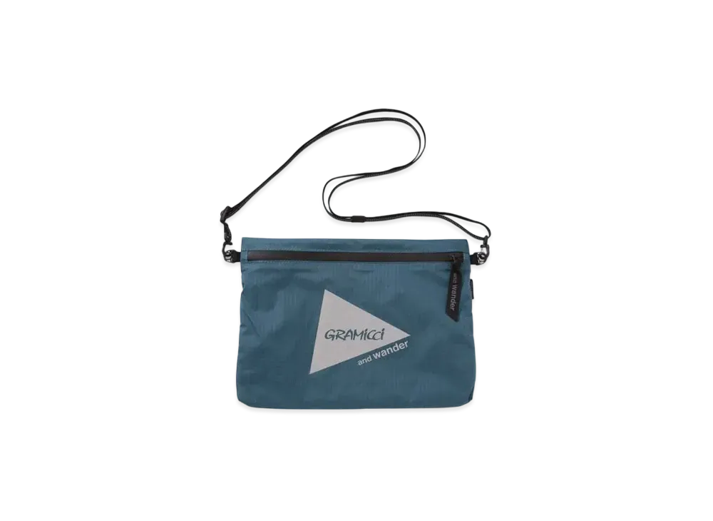 GRAMICCI x and wander Nylon Sacoche "Blue Green"