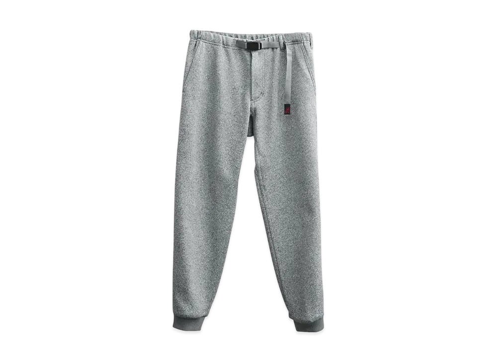GRAMICCI Bonded Knit Fleece Narrow Rib Pants "Heather Grey"