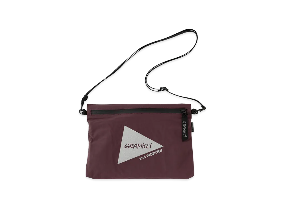 GRAMICCI x and wander Nylon Sacoche "Bordeaux"