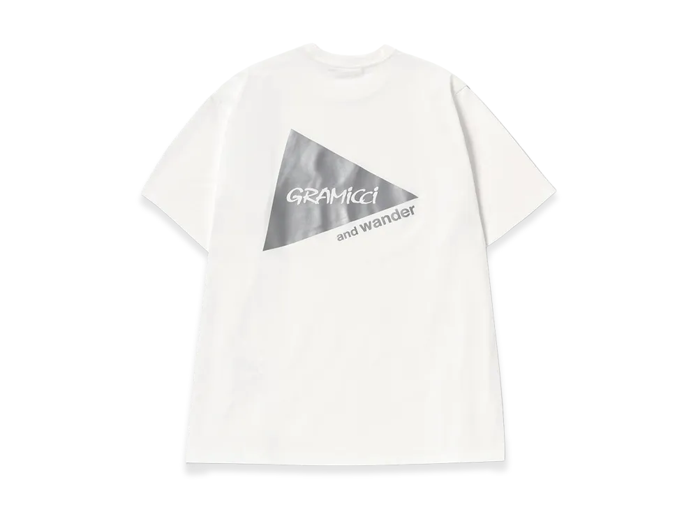 GRAMICCI x and wander Backprint S/S Tee "White"