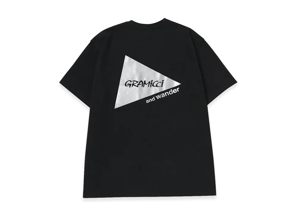 GRAMICCI x and wander Backprint S/S Tee "Black"