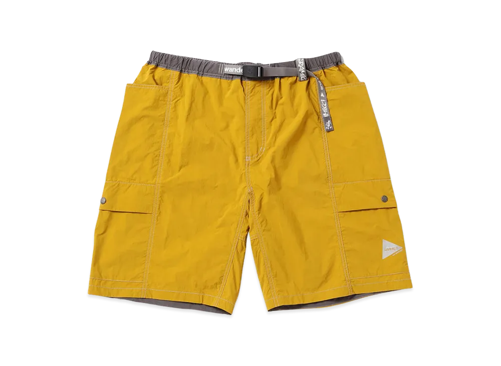 GRAMICCI x and wander Brushed Nylon Short Pants "Yellow"