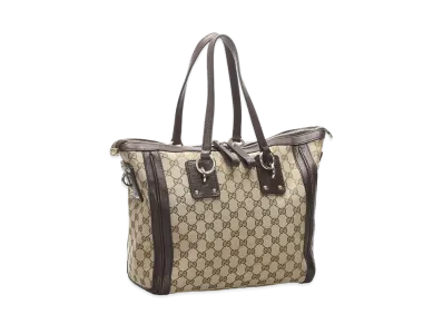 GUCCI GG Canvas Tote "Beige"