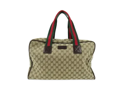 GUCCI GG Canvas Boston Bag "Beige"