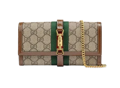 GUCCI Jackie 1961 Chain Wallet "Beige"