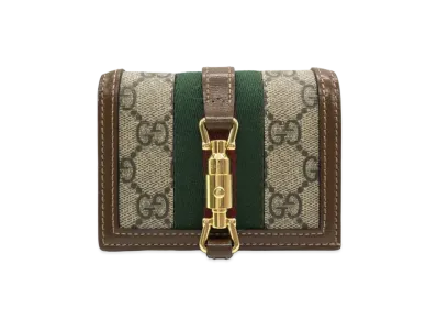 GUCCI Jackie 1961 Card Case Wallet "Beige"