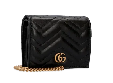 GUCCI GG Marmont Card Case Wallet "Black"