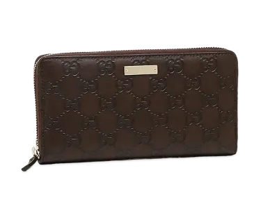 GUCCI Guccissima Round Long Wallet