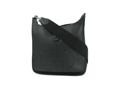 Hermes Evelyne 3 Taurillon Clemence "Noir/Silver"