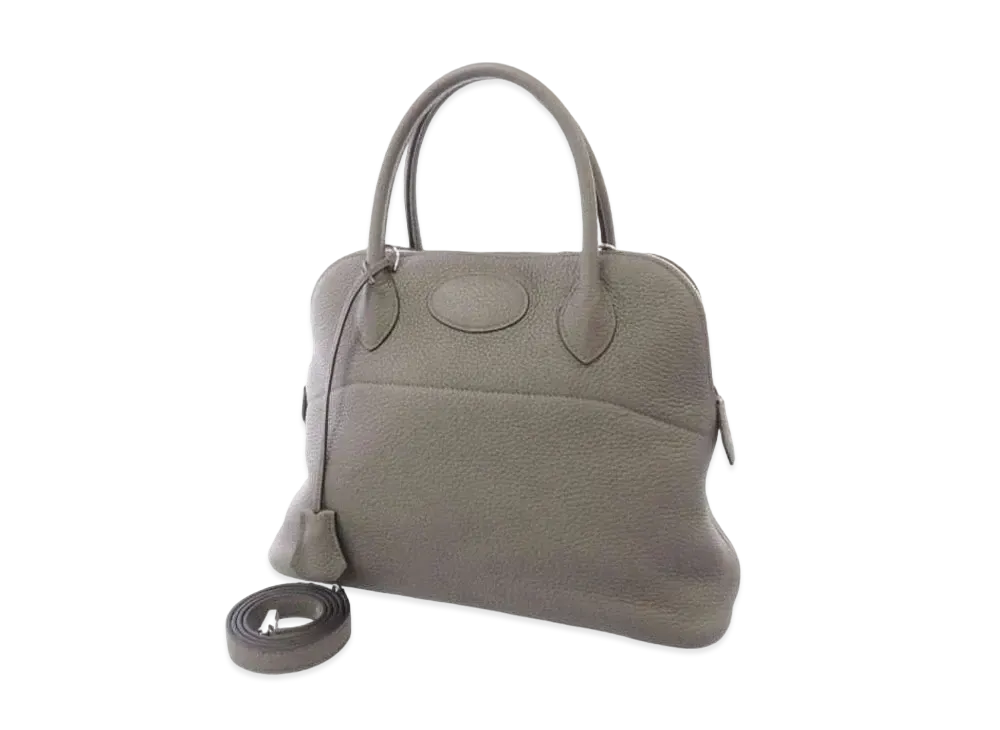 Hermes Bolide Taurillon Clemence "Etain/Silver"