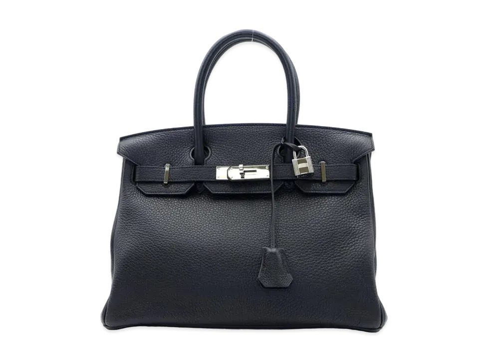 Hermes Birkin Taurillon Clemence "Noir/Silver"