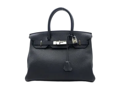 Hermes Birkin Taurillon Clemence "Noir/Silver"