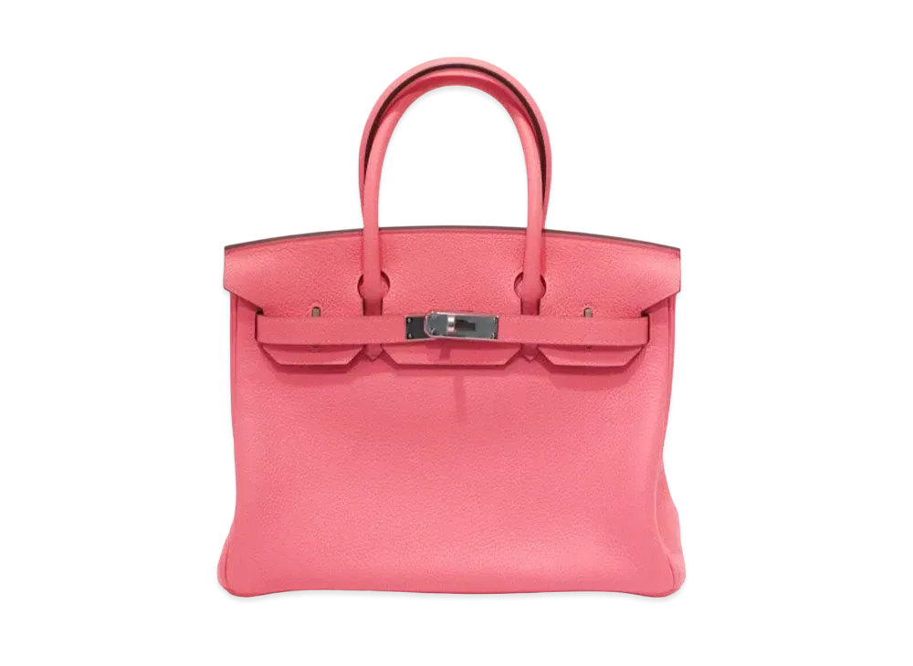 Hermes Birkin Taurillon Clemence "Rose Azalee/Silver"