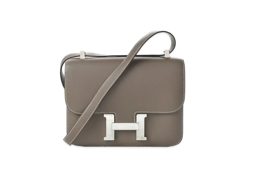Hermes Constance Epsom "Etoupe/Silver"