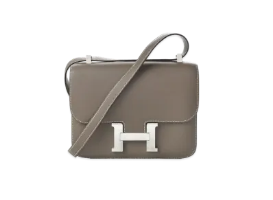 Hermes Constance Epsom "Etoupe/Silver"