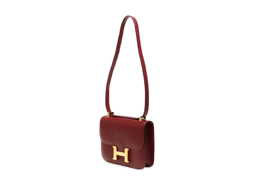 Hermes Constance Box Calf "Red/Gold"