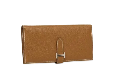 Hermes Bearn Soufflet Epsom "Gold/Silver"