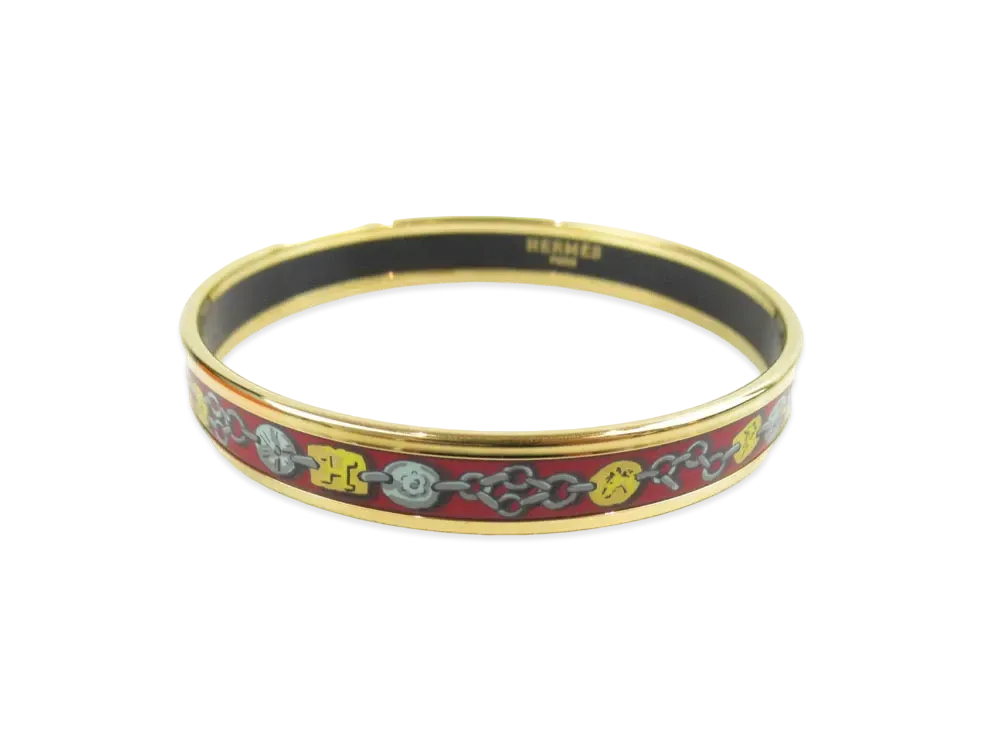 HERMES Email PM Bangle Bracelet "Multicolor"