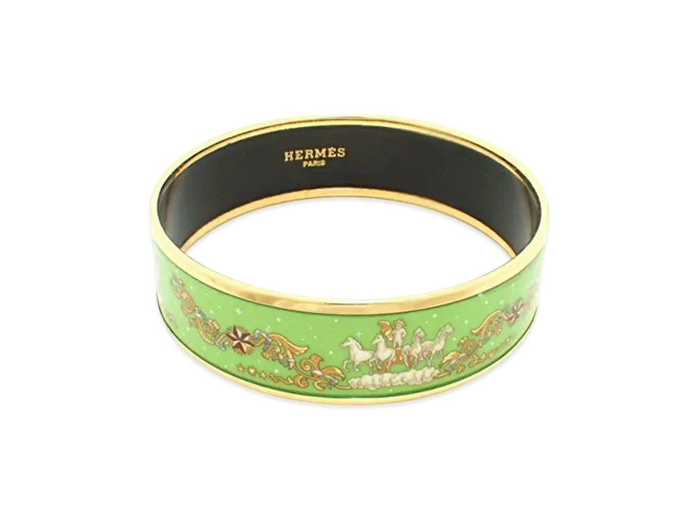 HERMES Email GM Bangle Bracelet "Multicolor"