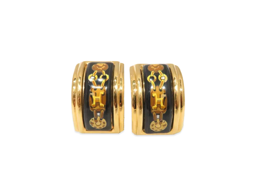 HERMES Email Earrings "Multicolor"