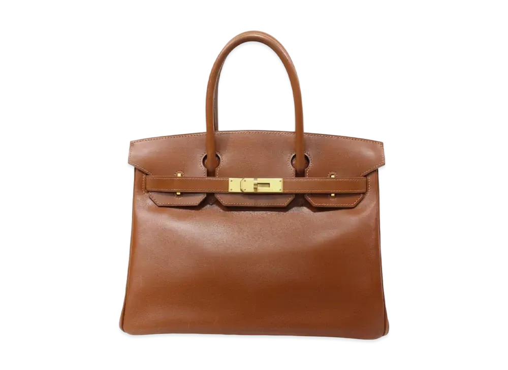 Hermes Birkin Box Calf "Gold/Gold"