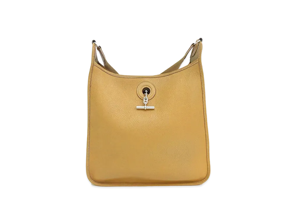HERMES Vespa Togo Shoulder Bag "Camel"