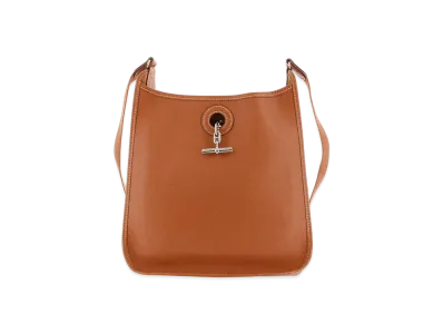 HERMES Vespa Epsom Leather Shoulder Bag "Gold"