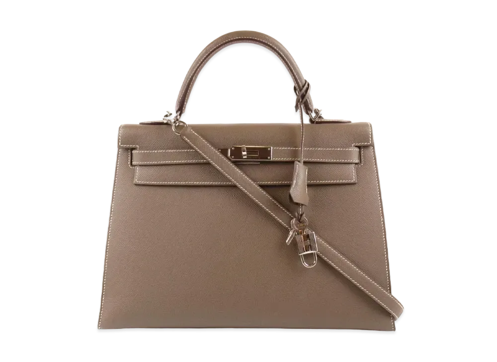 Hermes Kelly Sellier Epsom "Etoupe/Gold"