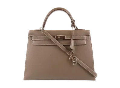 Hermes Kelly Sellier Epsom "Etoupe/Gold"
