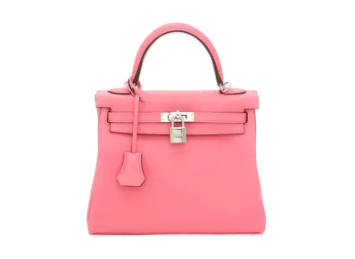 Hermes Kelly Retourne Swift "Rose Azalee/Silver"