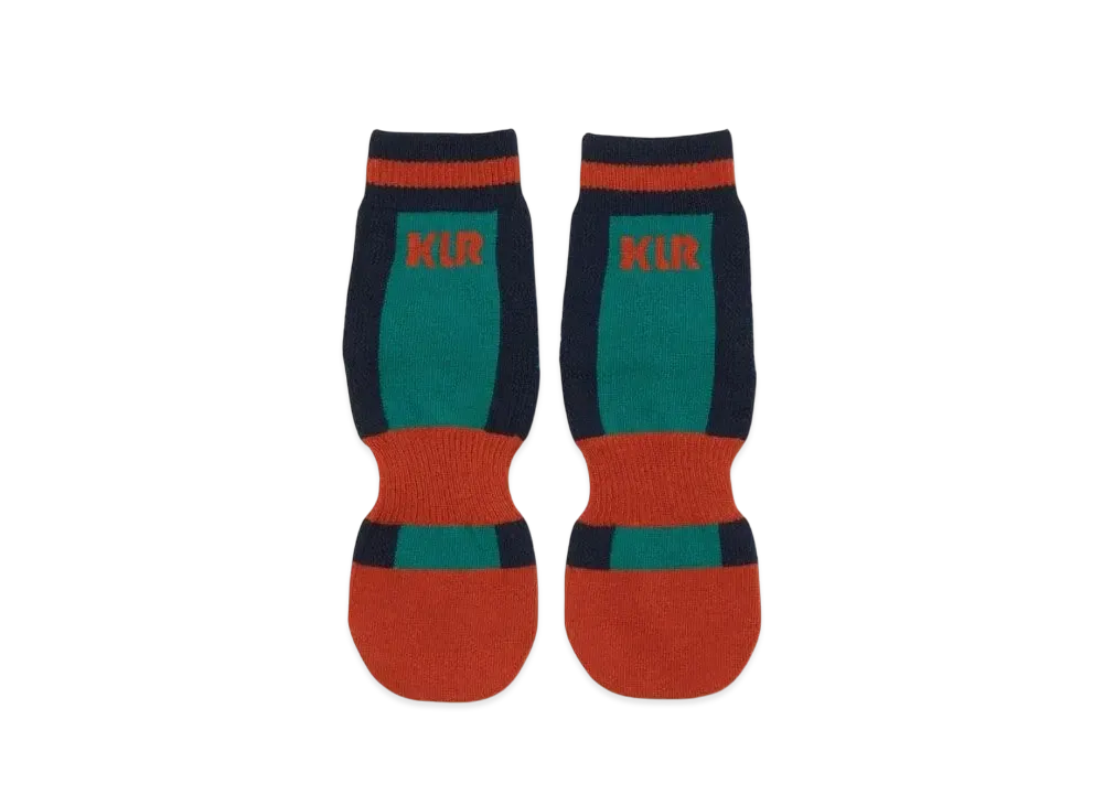 kolor 24SCM-A04504-B Socks "Navy Orange"