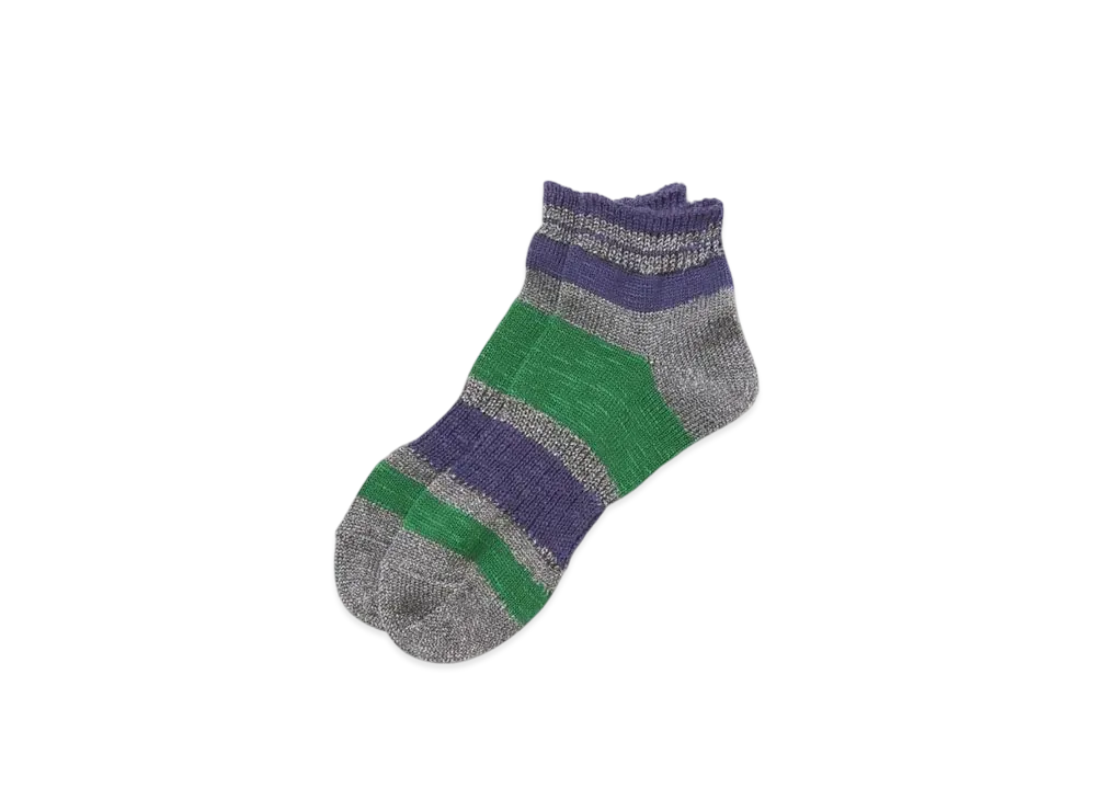 kolor 21SCM-A06508-A Socks "Green Silver"