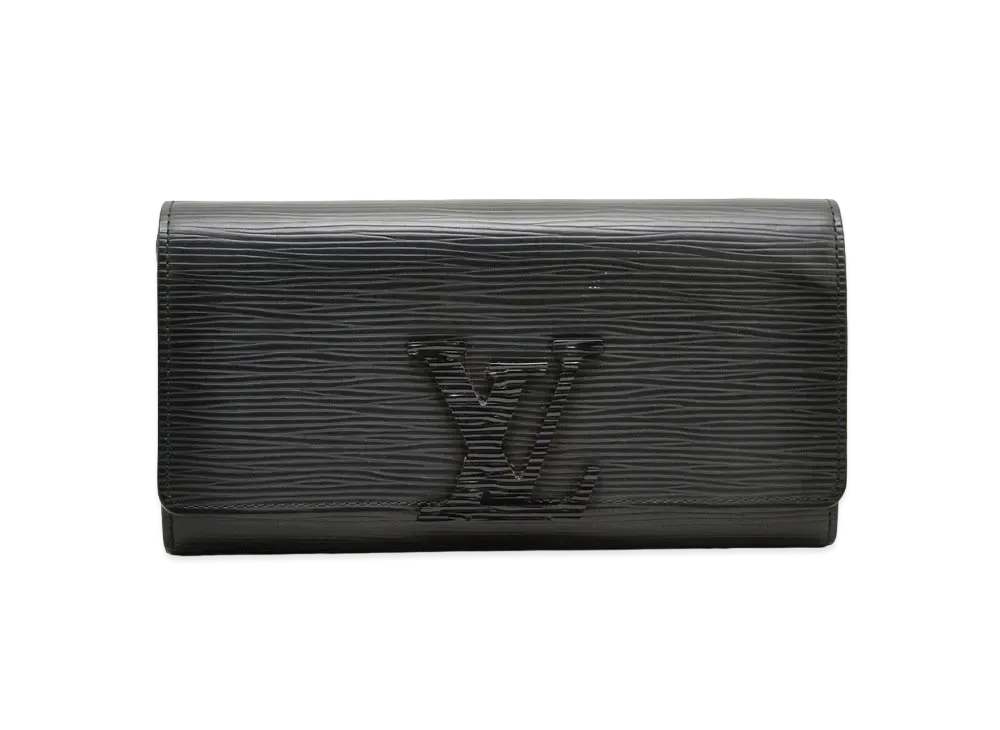Louis Vuitton Louise Wallet Epi Leather "Noir"