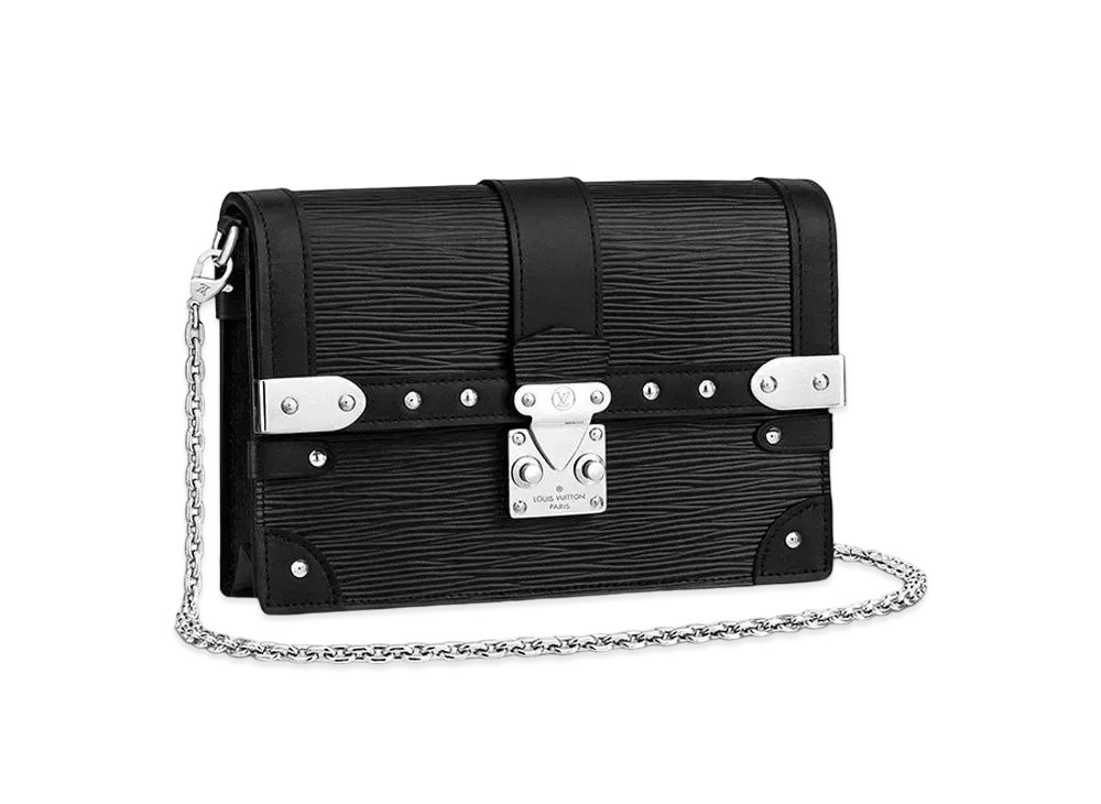 Louis Vuitton Epi Trunk Chain Wallet "Noir"