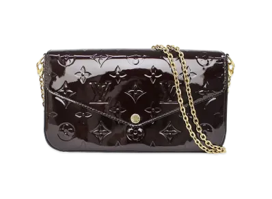 Louis Vuitton Vernis Pochette Felicie "Amarantite"