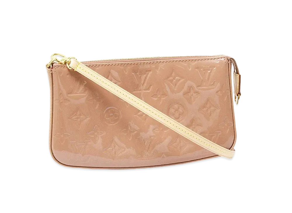 Louis Vuitton Vernis Pochette Accessories "Beige"