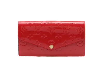 Louis Vuitton Sarah Wallet Monogram Vernis "Cerise"