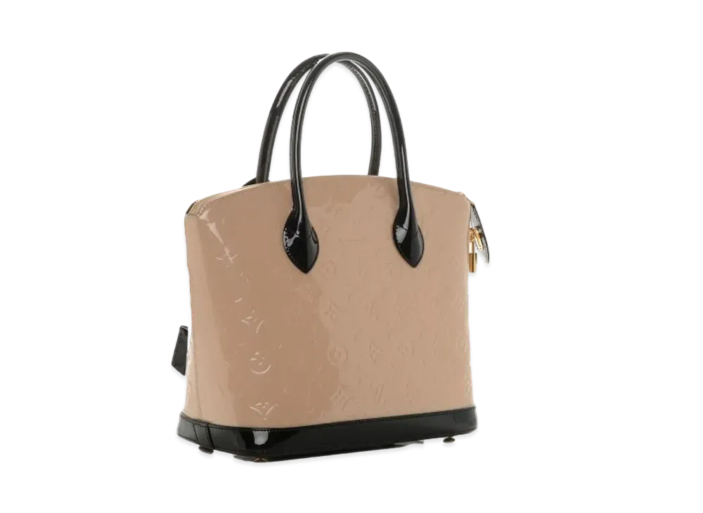 Louis Vuitton Vernis Lockit PM "Dune/Noir"