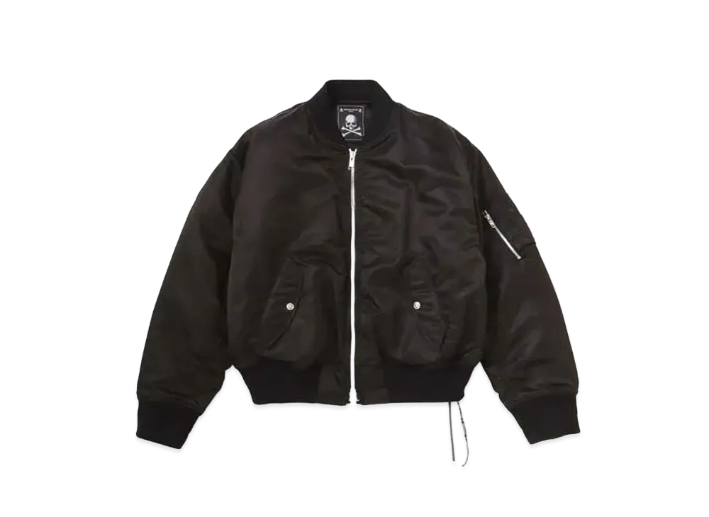 mastermind JAPAN Nylon Bomber Jacket "Black"
