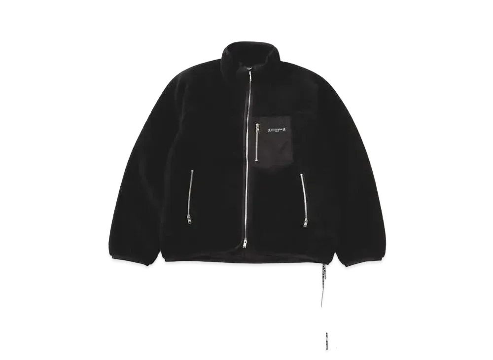 mastermind JAPAN Fleece Zip Up Jacket "Black"