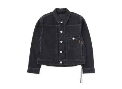 mastermind JAPAN Water Repellent Denim Trucker Jacket "Black"
