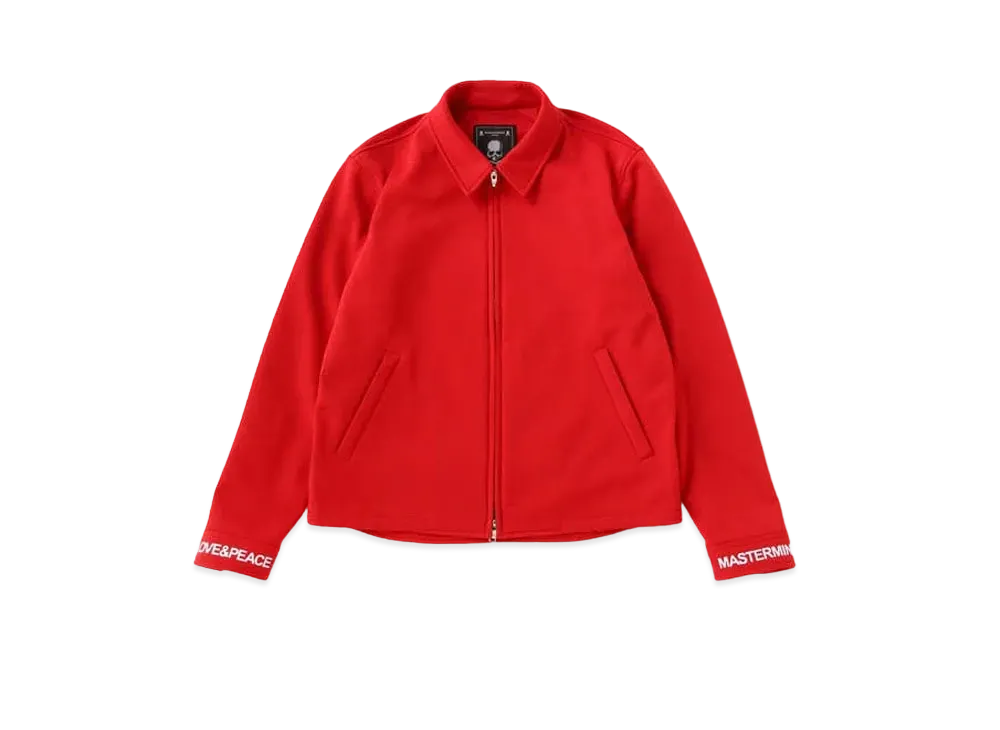 mastermind JAPAN Jersey Drizzler Jacket "Red"