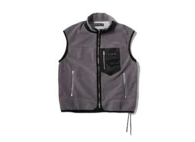 mastermind JAPAN Fleece Zip Vest "Gray"