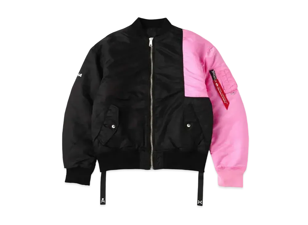 mastermind JAPAN x C2H4 Made By Alpha Industries Bomber Jacket "Black Pink"
